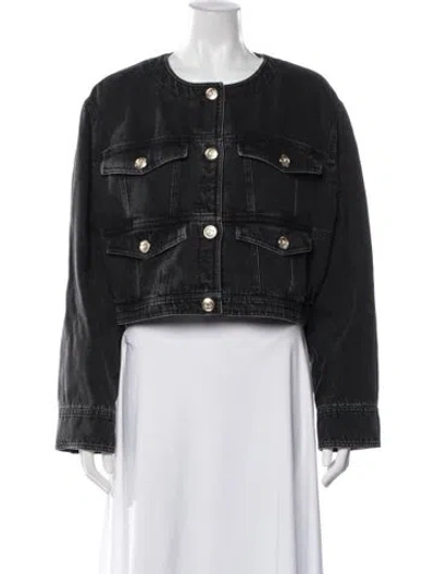 Pre-owned Chanel 2020 Denim Jacket W/ Tags In Black