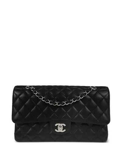 Pre-owned Chanel 2020 Double Flap Shoulder Bag In 黑色