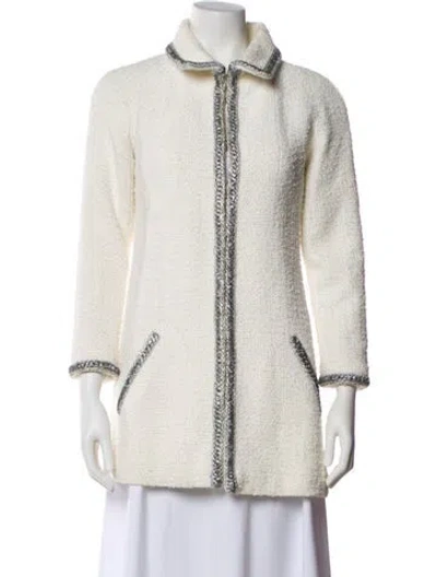 Pre-owned Chanel 2020 Evening Jacket In White