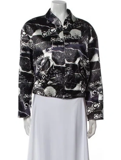 Pre-owned Chanel 2020 Floral Print Evening Jacket In Multi
