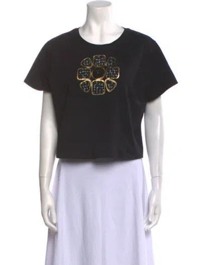 Pre-owned Chanel 2020 Graphic Print T-shirt In Black