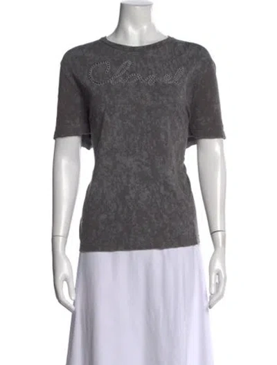 Pre-owned Chanel 2020 Graphic Print T-shirt In Grey
