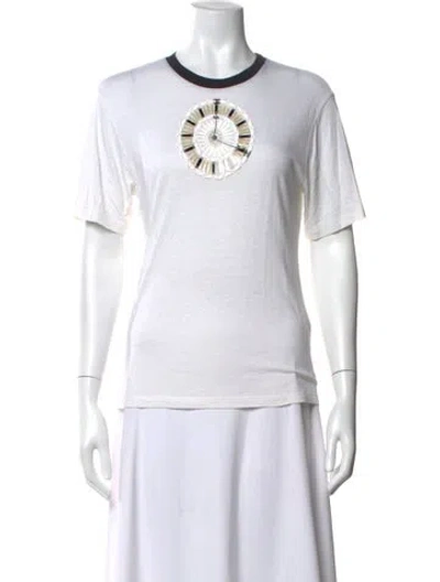 Pre-owned Chanel 2020 Graphic Print T-shirt In White
