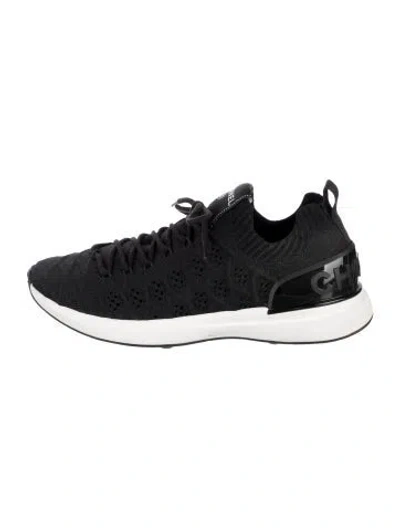 Pre-owned Chanel 2020 Interlocking Cc Logo Athletic Sneakers In Black