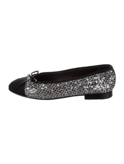 Pre-owned Chanel 2020 Interlocking Cc Logo Ballet Flats