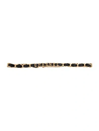 Pre-owned Chanel 2020 Interlocking Cc Logo Belt In Gold