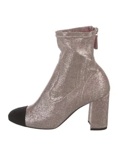 Pre-owned Chanel 2020 Interlocking Cc Logo Boots