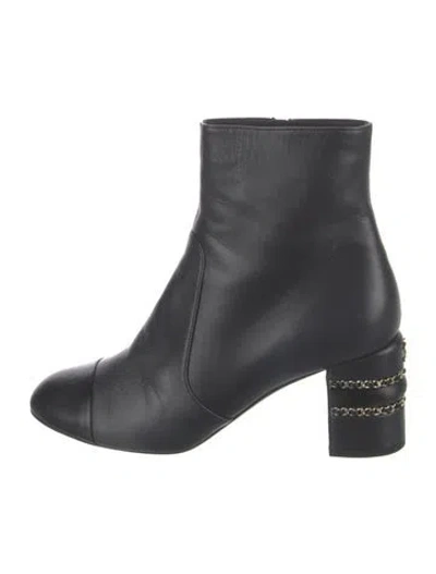 Pre-owned Chanel 2020 Interlocking Cc Logo Boots In Blue
