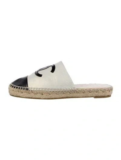 Pre-owned Chanel 2020 Interlocking Cc Logo Espadrilles