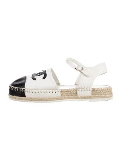 Pre-owned Chanel 2020 Interlocking Cc Logo Espadrilles In Multi