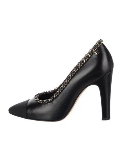 Pre-owned Chanel 2020 Interlocking Cc Logo Pumps In Blue