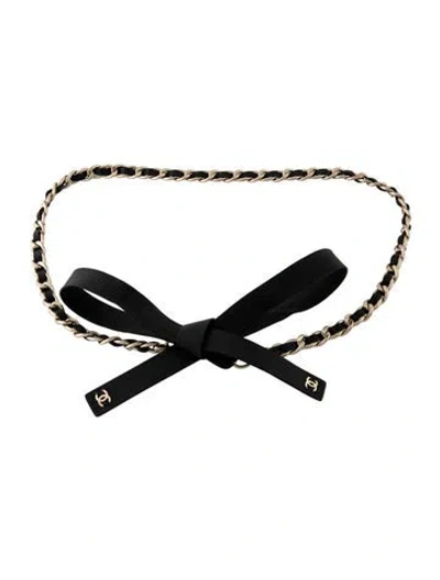 Pre-owned Chanel 2020 Interlocking Cc Logo Waist Belt In Multi