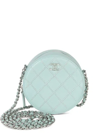 Pre-owned Chanel 2020 Interlocking-cc Shoulder Bag In Green