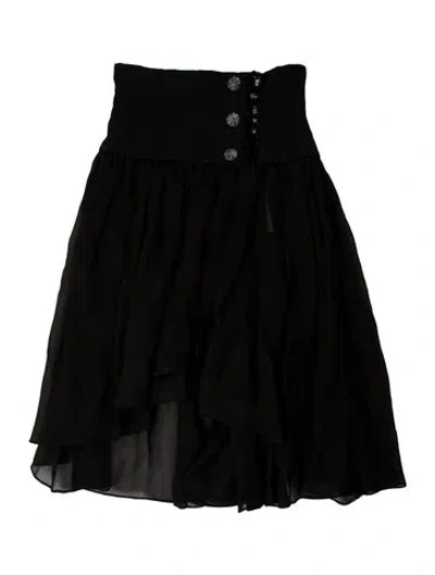 Pre-owned Chanel 2020 Knee-length Skirt In Black