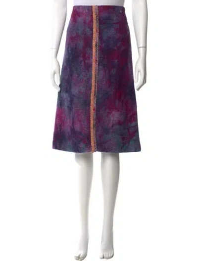 Pre-owned Chanel 2020 Knee-length Skirt In Purple