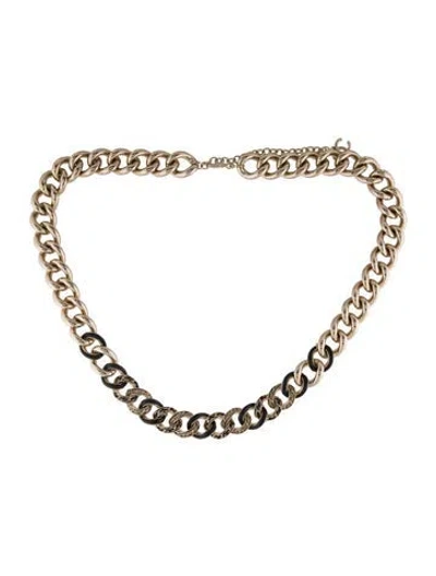 Pre-owned Chanel 2020 Metal Waist Belt In Gold
