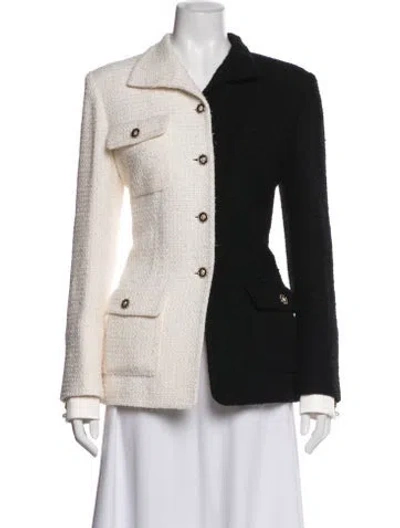 Pre-owned Chanel 2020 Metiers D'art Collection Blazer W/ Tags In Black