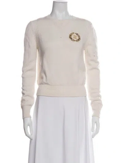 Pre-owned Chanel 2020 Metiers D'art Collection Sweater In Neutrals