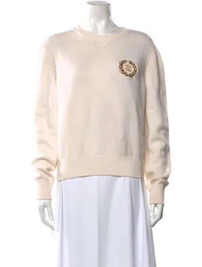 Pre-owned Chanel 2020 Métiers D'art Paris-rue 31 Cambon Sweater In White