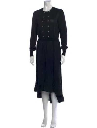 Pre-owned Chanel 2020 Midi Length Dress In Black
