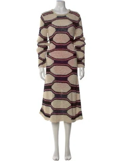 Pre-owned Chanel 2020 Midi Length Dress In Neutral