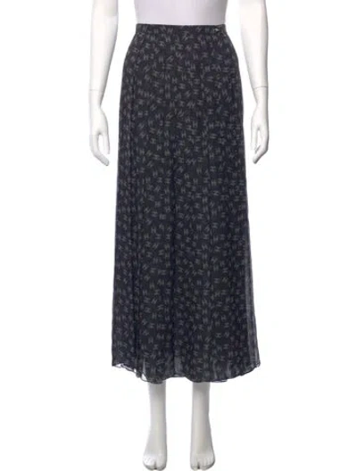 Pre-owned Chanel 2020 Midi Length Skirt In Black