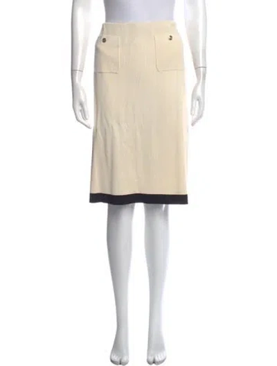Pre-owned Chanel 2020 Midi Length Skirt In Neutral