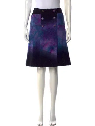 Pre-owned Chanel 2020 Midi Length Skirt In Purple