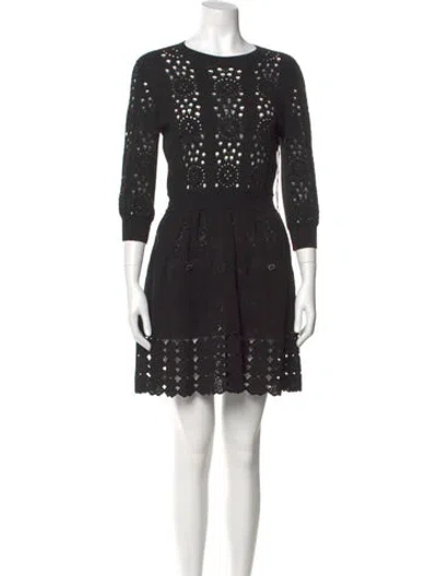 Pre-owned Chanel 2020 Mini Dress In Black