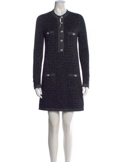 Pre-owned Chanel 2020 Mini Dress In Black/metallic
