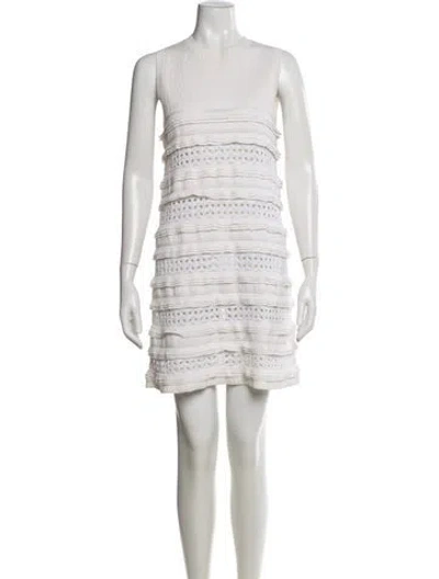 Pre-owned Chanel 2020 Mini Dress In Neutral