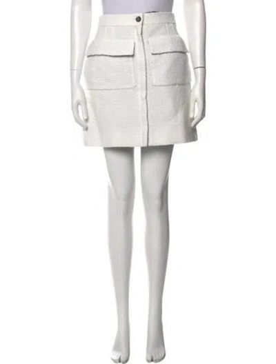 Pre-owned Chanel 2020 Mini Skirt W/ Tags In White