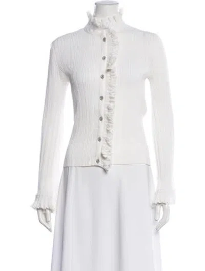 Pre-owned Chanel 2020 Mock Neck Sweater In Neutrals