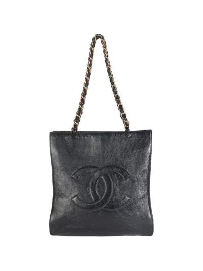 Pre-owned Chanel 2020 North South Tote Bag In Black