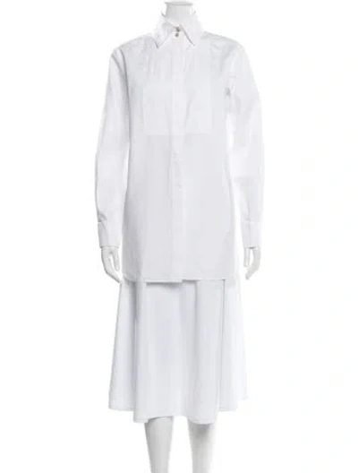 Pre-owned Chanel 2020 Paris-31 Rue Cambon Button-up Top In White