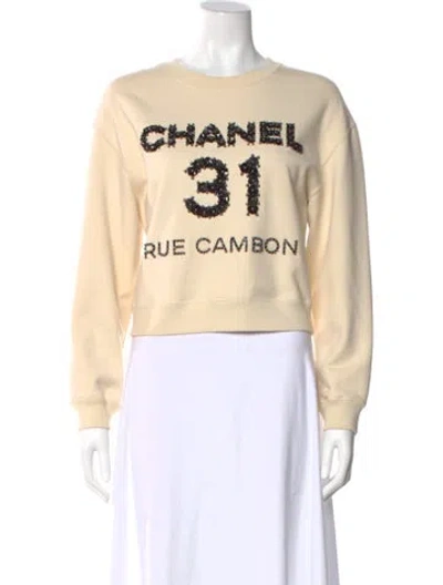 Pre-owned Chanel 2020 Paris-31 Rue Cambon Sweater In Neutral