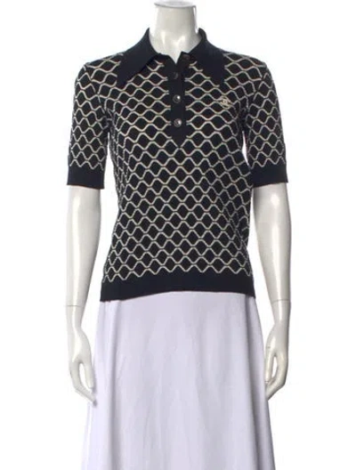 Pre-owned Chanel 2020 Patterned Polo In Multi