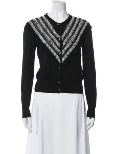 Pre-owned Chanel 2020 Patterned Sweater In Black