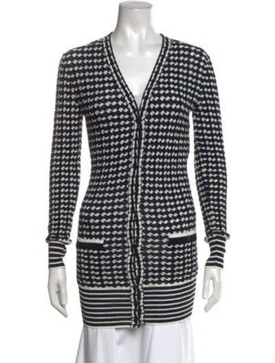 Pre-owned Chanel 2020 Patterned Sweater In Blue