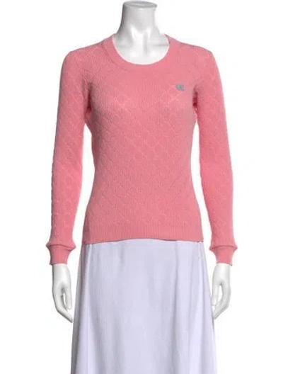 Pre-owned Chanel 2020 Patterned Sweater In Pink