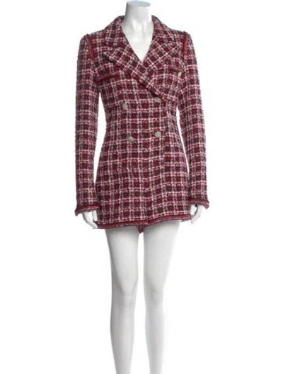 Pre-owned Chanel 2020 Printed Romper W/ Tags In Red