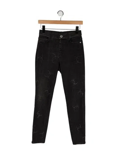 Pre-owned Chanel 2020 Skinny Leg Jeans In Black