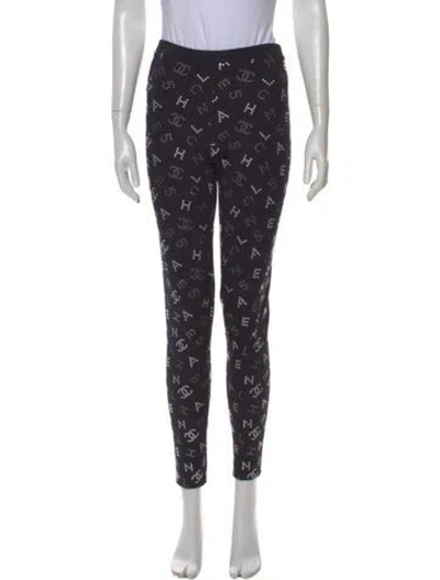 Pre-owned Chanel 2020 Skinny Leg Pants In Black