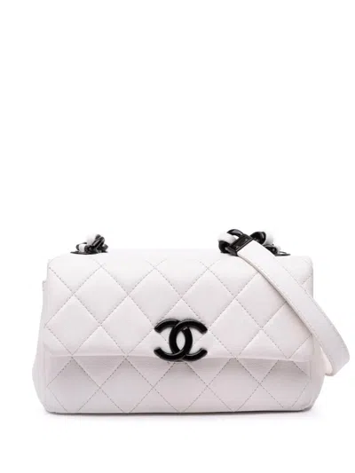 Pre-owned Chanel 2020 Small Quilted Caviar My Everything Flap Crossbody Bag
