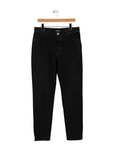 Pre-owned Chanel 2020 Straight Leg Jeans In Black