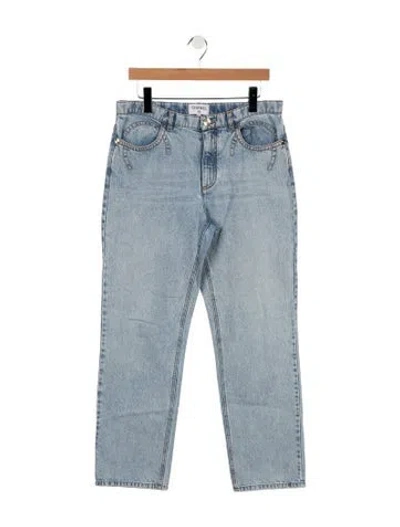 Pre-owned Chanel 2020 Straight Leg Jeans In Blue