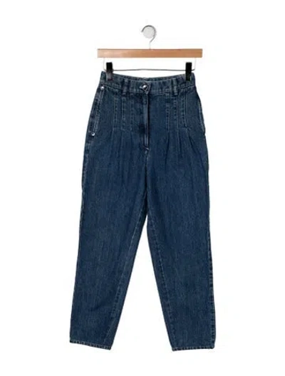 Pre-owned Chanel 2020 Straight Leg Jeans In Blue