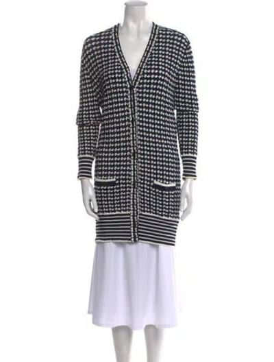 Pre-owned Chanel 2020 Striped Sweater In Blue