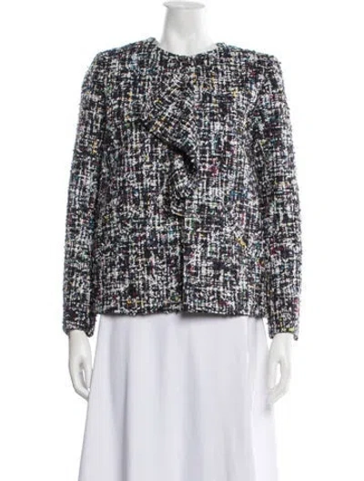 Pre-owned Chanel 2020 Tweed Jacket In Blue