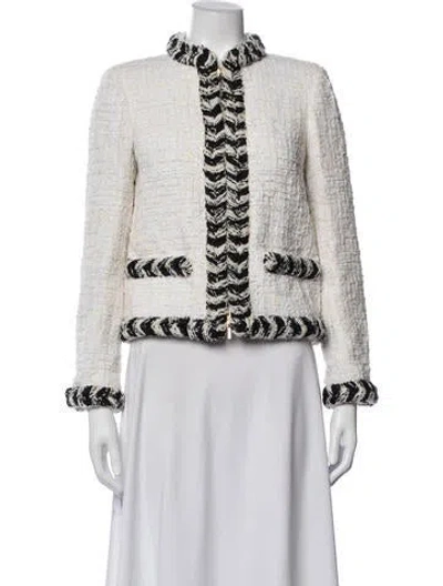 Pre-owned Chanel 2020 Tweed Pattern Jacket In Neutrals